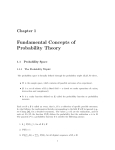 Fundamental Concepts of Probability Theory