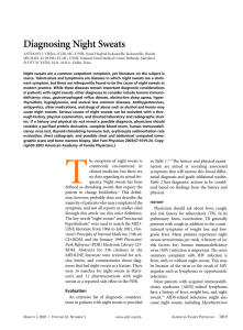 Diagnosing Night Sweats - American Academy of Family Physicians