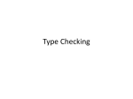 Type Checking