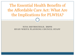 The Essential Health Benefits of the Affordable Care Act: What Are