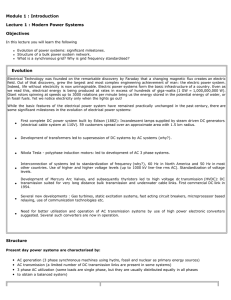 Lecture 1 : Modern Power Systems - CDEEP