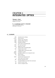 Chapter 6 . Integrated Optics