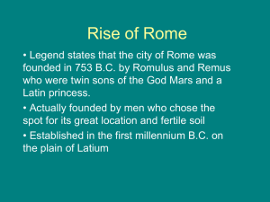 Rise of Rome - Issaquah Connect