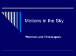 Motions in the Sky
