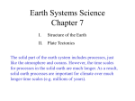 Chapter 7: Circulation of the Solid Earth: Plate Tectonics – ppt