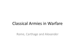 Classical Armies in Warfare