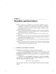 Densities and derivatives - Department of Statistics, Yale