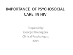 PSYCHOSOCIAL CARE IN HIV