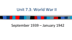 Unit 7.3: World War II