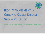 Iron Management in Chronic Kidney Disease Speaker`s Guide