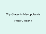 City-States in Mesopotamia - mrs