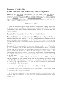 Fibre Bundles and Homotopy Exact Sequence