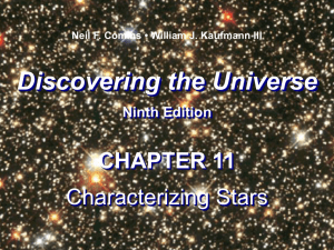 DTU 8e Chap 11 Characterizing Stars
