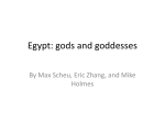 Egypt: gods and goddesses - Reitz Memorial High School