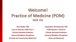 Practice of Medicine (POM) INDE 201