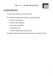 Op-Amp Characteristics