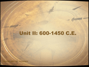Unit II: 600-1450 - Spokane Public Schools