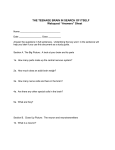 Student Answer Sheet