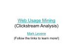 Web usage mining