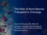 The Role of Bone Marrow Transplant in Oncology