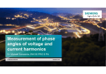 Measurement of phase angles of voltage and