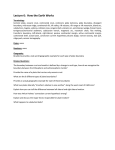Lecture 6 Review Sheet