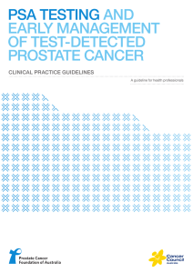 PSA Testing Guidelines - Prostate Cancer Foundation of Australia