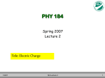 PHY 184 lecture 2