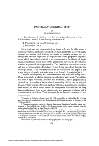 partially ordered sets - American Mathematical Society