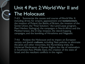 World War II and The Holocaust