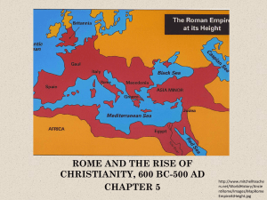 rome and the rise of christianity, 600 bc