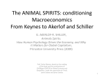 Los ANIMAL SPIRITIS De Keynes a Akerlof y Schiller