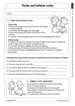 Finite and infinite verbs - E