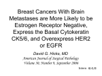 Breast Cancers With Brain Metastases are More Likely to be