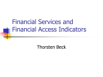 Financial Services and Financial Access Indicators