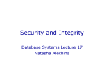 Security and Integrity