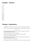 Triangles – Answers Triangles