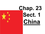 Chapter 23 China Section 1 The Land