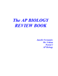 The AP BIOLOGY
