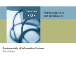 Chapter 3: Organizing Data and Information