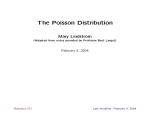 The Poisson Distribution