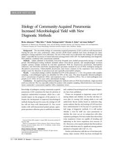 Etiology of Community-Acquired Pneumonia: Increased