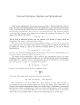 Universal Enveloping Algebras (and