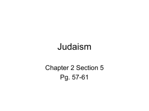Judaism PowerPoint from Textbook File