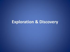 Powerpoint notes for explorers and exploration