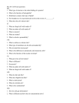 Bio 101 Cell Exam questions