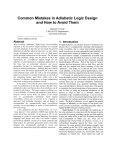 Common Mistakes in Adiabatic Logic Design - UF CISE