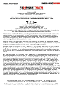 Trilby. First Performance: 5 December 2010.