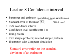 Lecture 7 Confidence interval