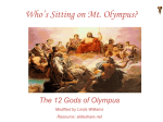 Who`s Sitting on Mt. Olympus?